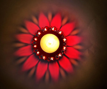 Floating Transparent Multi Shape Reflection Diya 12Pcs