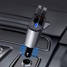 4-in-1 Fast, Safe, Retractable Car Charge