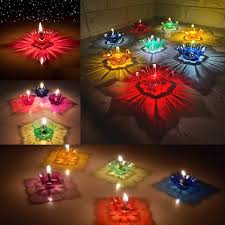Floating Transparent Multi Shape Reflection Diya 12Pcs